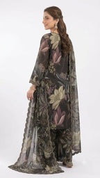 Embroidered Lawn 3-Piece Suit With Printed Dupatta